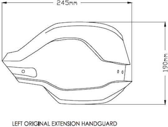 Extensions For Factory Handguards Puig Bmw F 900 Gs Adv Dark Tinted