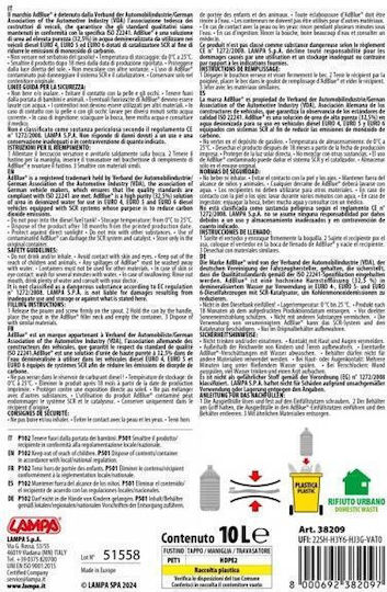 Lampa Разтвор на Урея за SCR Катализатори на Дизелови Моторни 10л