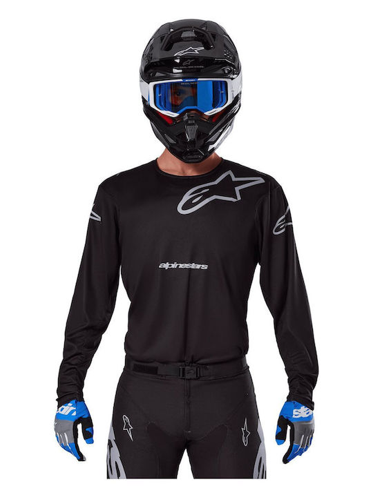 Alpinestars Ανδρική Μπλούζα Motocross Μακρυμάνικη Μαύρο Χρώμα