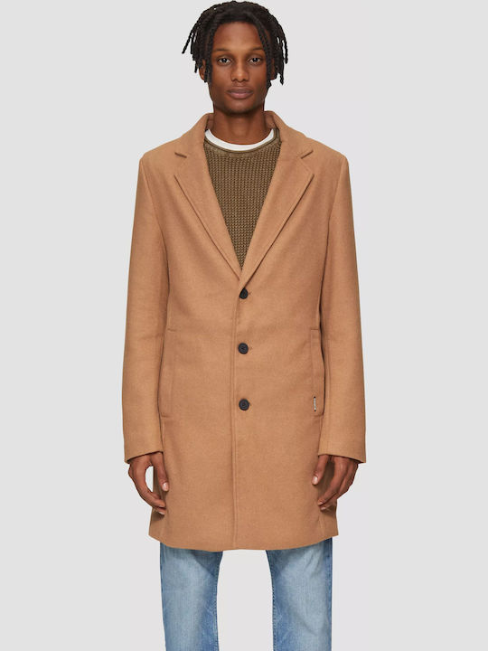Men's Half Coat Camel