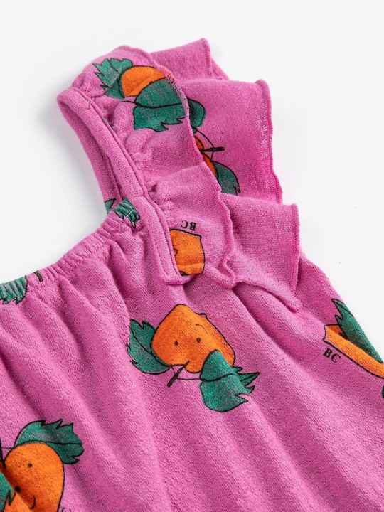 Girls Dress Sleeveless Tangerine