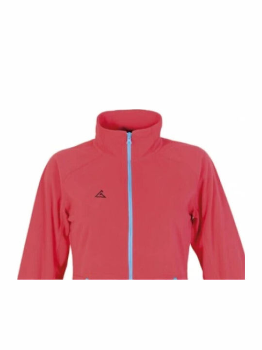 Fleece Γυναικεία Ζακέτα σε Ροζ Χρώμα