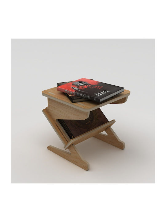 Square Side Table Dino Natural M40xP40xH40cm