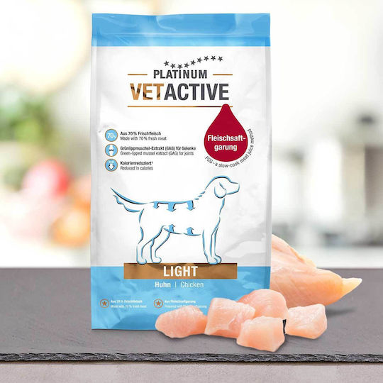 Platinum Pet Food & Care Vetactive Light 5kg Ξηρά Τροφή Διαίτης, χωρίς Γλουτένη για Ενήλικους Σκύλους με Κοτόπουλο