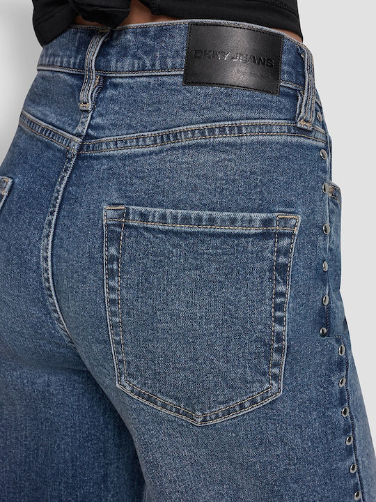 High Rise Women's Jean Pants in Wide Leg Style