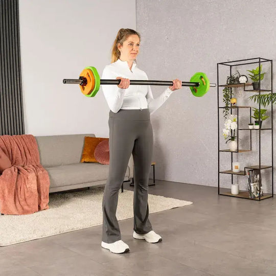 Tunturi Ίσια Μπάρα Σετ με Βάρη 20kg Μήκους 140cm χωρίς Κολάρα
