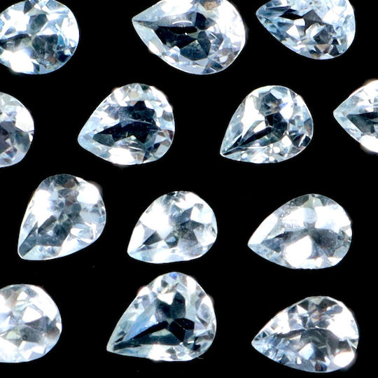 Aquamarin Natürliche Steine 20 Stück If-vvs 4.9ct