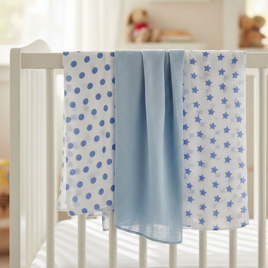 Gamberritos Kids Πάνα Αγκαλιάς 80x80cm 3τμχ Gamberritos Kids Πάνα Αγκαλιάς 80x80cm 3τμχ