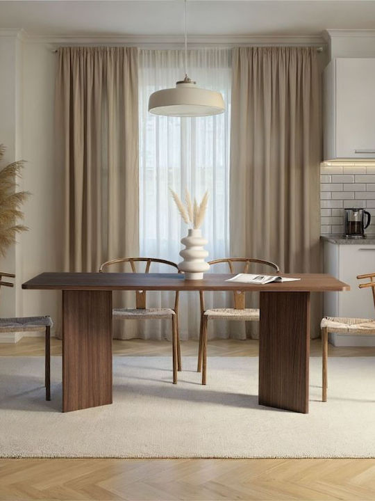 Linza Esszimmer- und Küchentisch Holzschatten Walnuss 180x90x75cm