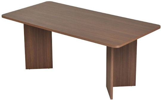 Linza Τραπέζι Τραπεζαρίας Ξύλινο Καρυδί 180x90x75εκ.