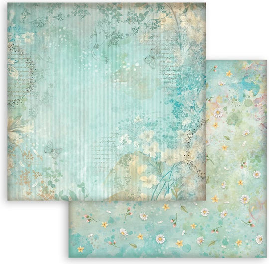 Scrapbooking Papers 10 Pieces 30.5×30.5cm Stamperia Daisy Art Backgrounds