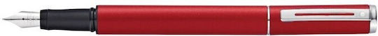 Sheaffer Füllfederhalter Mittel Rote mit Blauer Tintenfarbe