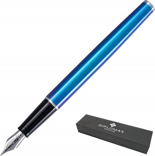 Diplomat Fountain Pen Fine Blue