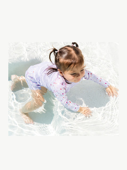 Splash About Splash Kids Swimwear Rashguard with Long Sleeve Lilac Spring