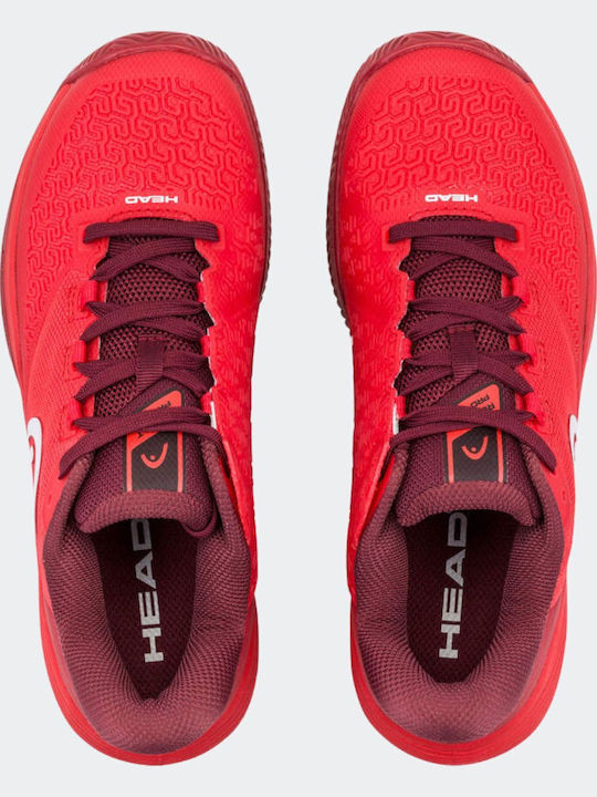 Head Revolt Pro Women's Tennis Shoes for Clay Courts Red