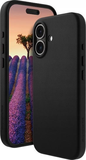 dbramante1928 Back Cover Piele Negru (iPhone 16)