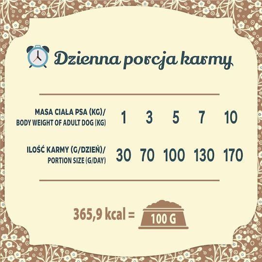 Dog Food 7kg Hrană Uscată pentru Câini de Rase Mici cu Carne, Iepure, Urechiat, Miel și Prepeliță