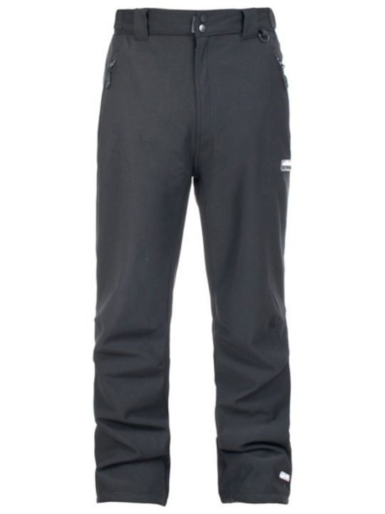Trespass Hemic SoftShell Men's Hiking Long Trousers Black