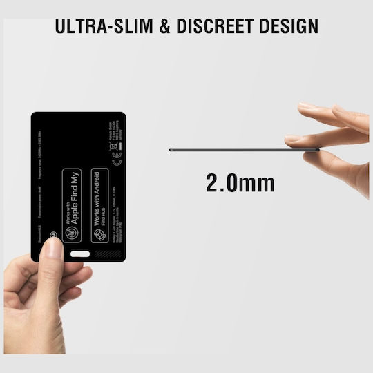 4Smarts SkyTag Card Duos Apple Find My & Google Find Hub Μαύρο