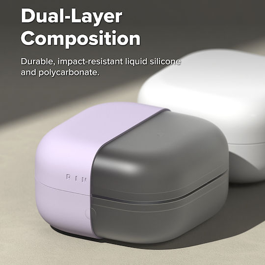 Ringke Husă din Silicon cu Cârlig în Culoare Violet pentru Galaxy Buds4 / 4 Pro