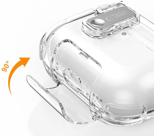 Tech-Protect Hülle Silikon mit Haken in Grün Farbe für Apple AirPods Pro 3