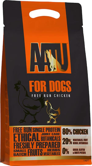 AATU Free Run 1.5kg Dry Food Grain-Free & Gluten-Free for Adult Dogs with Chicken