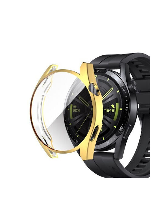 Electroplated Silikonhülle in Gold Farbe für das Huawei Watch GT 3 42mm