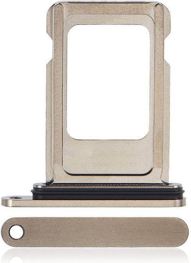 Iphone 15 Pro 15 Pro Max Sim Tray Natural Titanium Gold Original