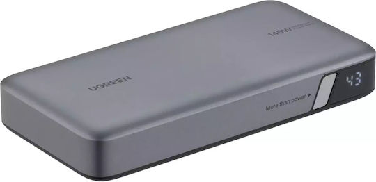 Ugreen PB205 Power Bank 25000mAh 145W με Θύρα USB-A και 2 Θύρες USB-C Power Delivery / Quick Charge 3.0 Γκρι