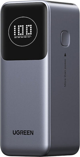 Ugreen PB724 Power Bank 12000mAh 100W with USB-A Port and USB-C Port Power Delivery / Quick Charge 3.0 Gray
