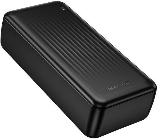 Borofone BJ80B Power Bank 30000mAh 22.5W με 2 Θύρες USB-A και Θύρα USB-C Power Delivery / Quick Charge 3.0 Μαύρο