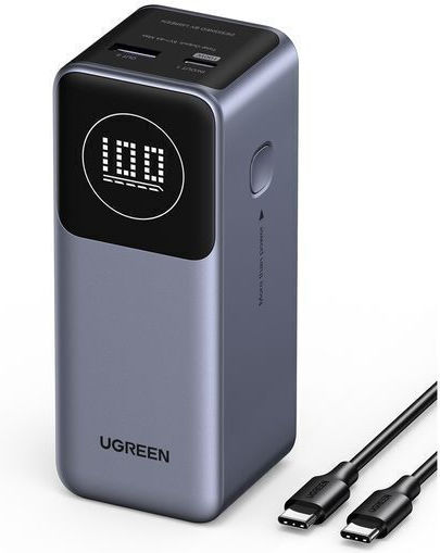 Ugreen PB724 Power Bank 12000mAh 100W with USB-A Port and USB-C Port Power Delivery / Quick Charge 3.0 Gray
