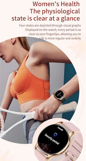 Microwear Y11 Smartwatch με Παλμογράφο (Silver Steel)