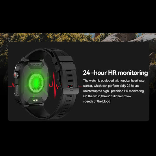 Mk66 1.85 Inch Color Screen Smart Watch Support Heart Rate Monitoring Blood Pressure Monitoring Yellow