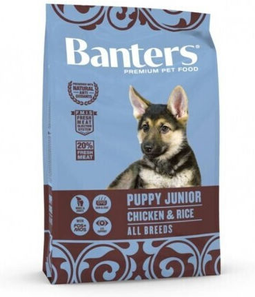 Banters Puppy Junior 15kg Dry Food for Puppies with Chicken and Rice