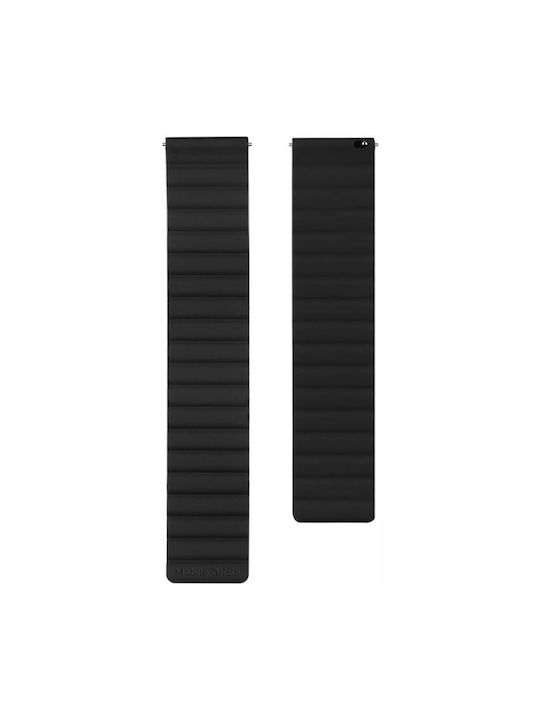 Mobile Origin Einfaches Tragbare Bänder Magnetischer Verschluss mit Schnalle 22mm Schwarzes