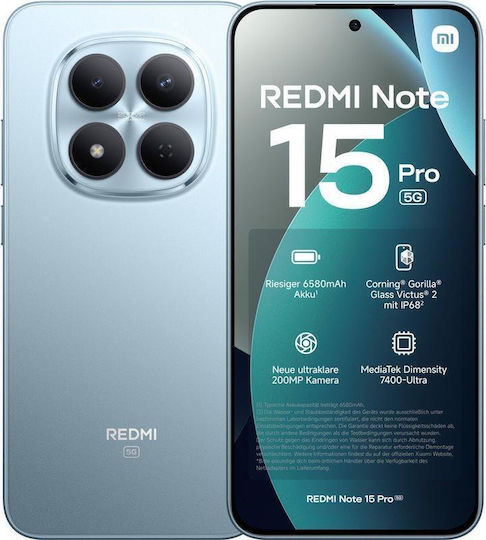 Xiaomi Redmi Note 15 Pro NFC 5G Dual SIM (8/256GB) Albastru
