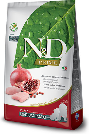 Farmina N&D Grain Free Puppy Maxi 2.5kg Dry Food Grain-Free for Large Breed Puppies with Chicken and Pomegranate