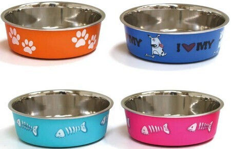 Croci Metallisch Schalen Futter & Wasser für Hund in Hellblau Farbe