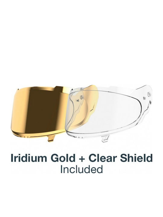 Nexx Y.100R Subsonic Black / Gold Κράνος Μηχανής Full Face DOT / ECE 22.06 1575gr με Pinlock και Sunvisor