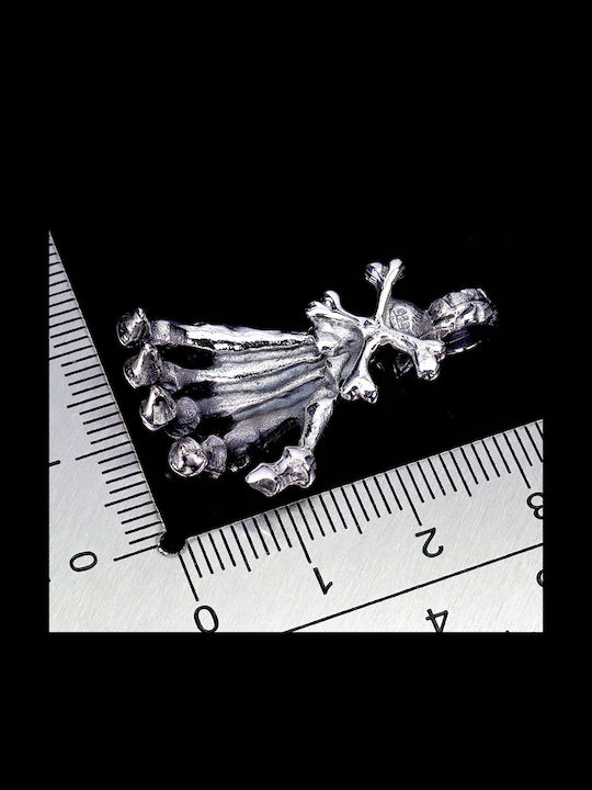 925 Silver Skull Skeleton Skeleton Hand Pendant Halloween 925 Silver Skull Skeleton Skeleton Hand Pendant Halloween