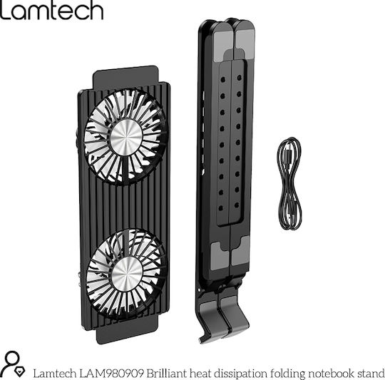 Lamtech Cooling Pad for Laptop up to 17.3" with Lighting LAM980909