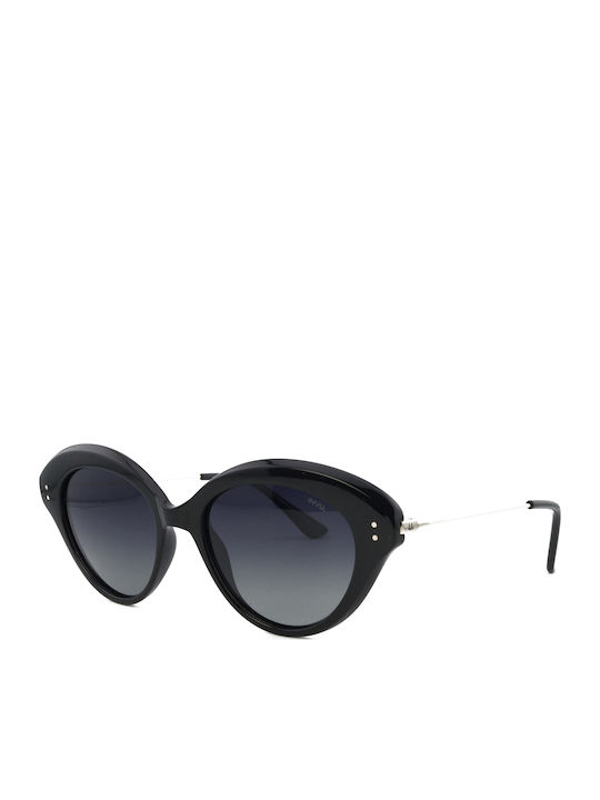 Invu Damen Sonnenbrille mit Schwarz Gestell mit Polarisiert Linse T2006A
