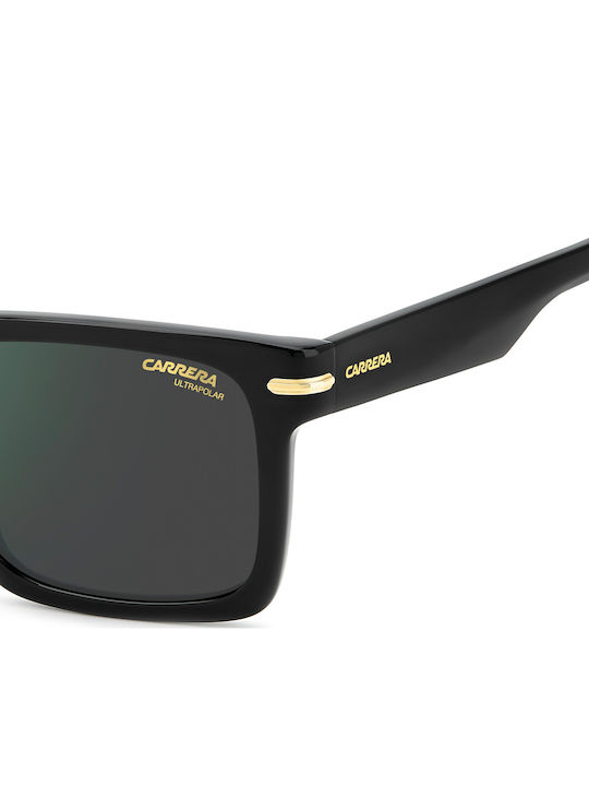 Carrera Unisex Sunglasses With Black Horn-Rimmed Frame And Grey Lens 378/S 807/Q3