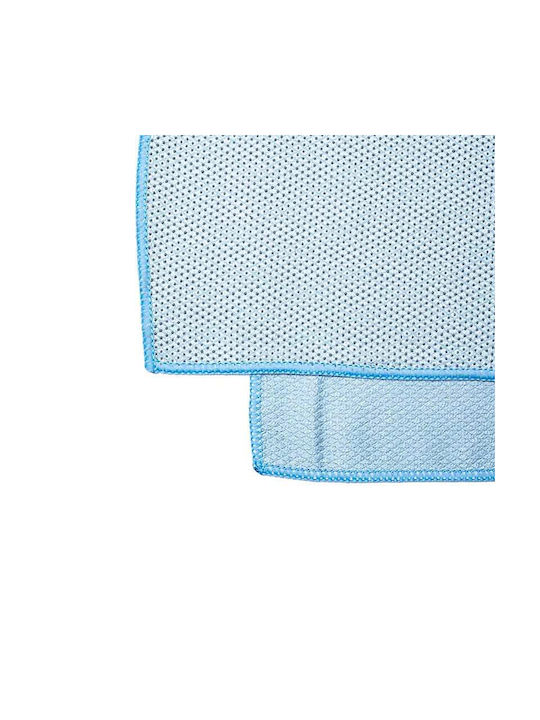 Yogi & Yogini Microfiber Blue Gym Towel with Carrying Case 183x65cm