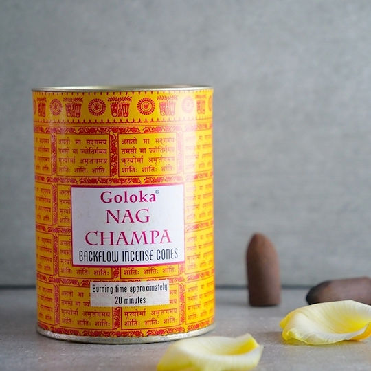 Conuri Aromatice De Tămâie Cu Flux Invers Goloka Nag Champa 24 Bucăți