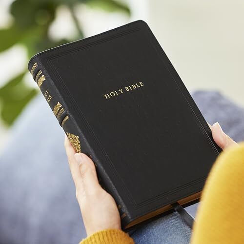 Nkjv Large Print Reference Bible, Black Leathersoft, Red Letter, Comfort Print (sovereign Collection): Holy Bible, New King James Version