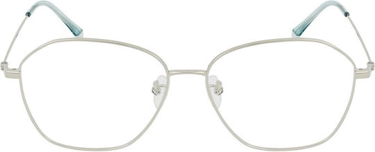 Polaroid Women's Metal Prescription Eyeglass Frame Silver PLD D425 G KUF