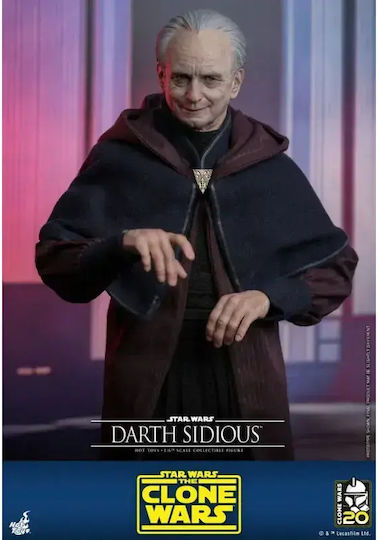 Hot Toys Star Wars Darth Sidious The Clone Wars Action Figure Height 29cm in Scale 1:6