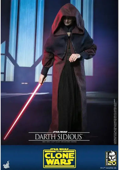 Hot Toys Star Wars Darth Sidious The Clone Wars Action Figure Height 29cm in Scale 1:6